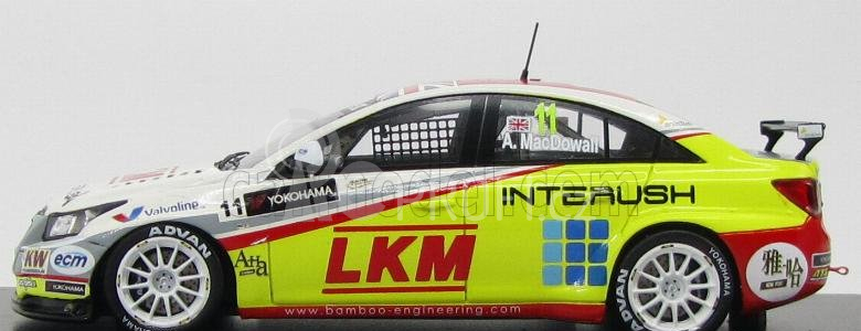 Spark-model Chevrolet Cruze 1.6t N 11 Macau Wtcc 2012 A.macdowall 1:43 Bílá Žlutá Červená
