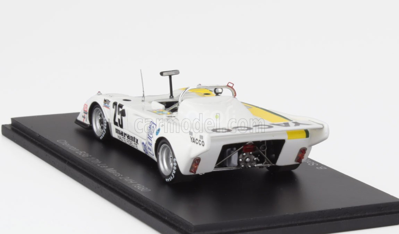 Spark-model Chevron B36 2.0l S4 Team Roc Societe Yacco N 25 24h Le Mans 1980 Bruno Sotty - Dominique Laurent - Philippe Hesnault 1:43 Bílá Žlutá