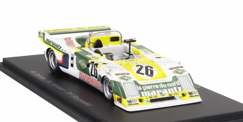 Spark-model Chevron B36 2.0l S4 Team Societe Racing N 26 24h Le Mans 1979 Michel Dubois - Marc Menant - Pierre Francoise Rousselot 1:43 Bílá Černá Žlutá