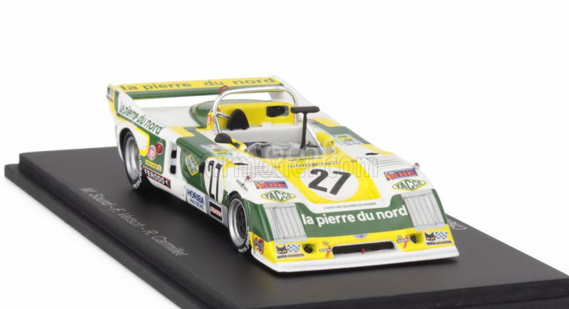 Spark-model Chevron B36 2.0l S4 Team Societe Racing N 27 24h Le Mans 1979 Marc Sourd - Florian Vetsch - Robert Carmillet 1:43 Bílá Černá Žlutá
