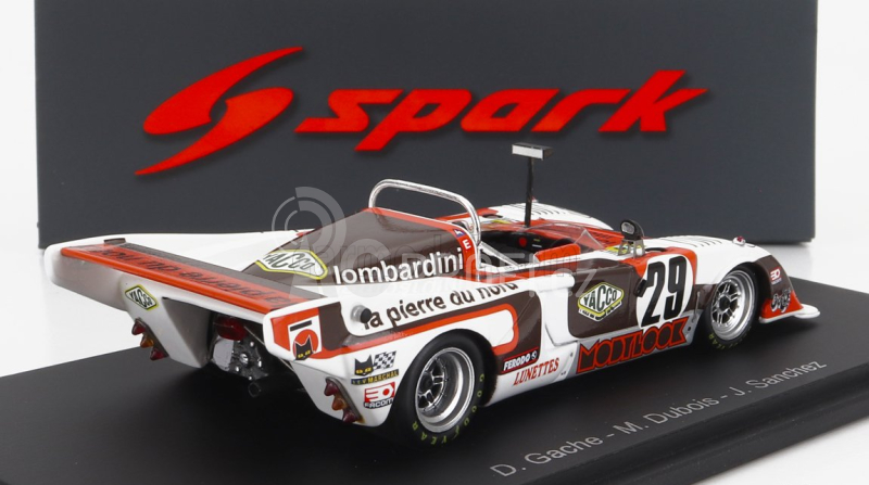 Spark-model Chevron B36 2.0l S4 Team Societe Racing N 29 24h Le Mans 1978 M.dubois - D.gache - J.sanchez 1:43 Bílá Červená Černá