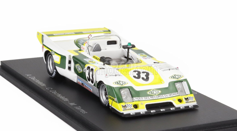 Spark-model Chevron B36 2.0l S4 Team Societe Racing N 33 24h Le Mans 1979 Alain Dechelette - Charles Dechelette - Marcel Tarres 1:43 Bílá Černá Žlutá