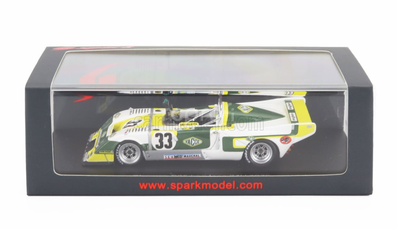 Spark-model Chevron B36 2.0l S4 Team Societe Racing N 33 24h Le Mans 1979 Alain Dechelette - Charles Dechelette - Marcel Tarres 1:43 Bílá Černá Žlutá