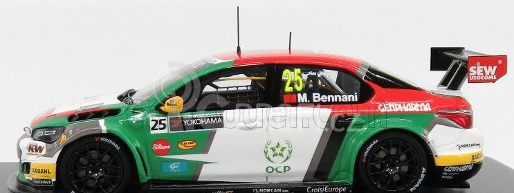 Spark-model Citroen C-elysee Wtcc N 25 Winner R2 Race Of Qatar 2016 Mehdi Bennani 1:43 Červená Bílá Zelená