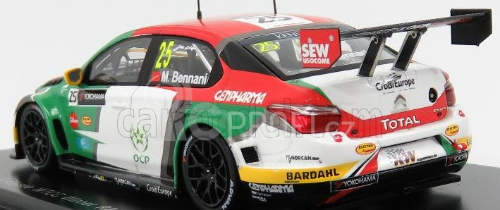 Spark-model Citroen C-elysee Wtcc N 25 Winner R2 Race Of Qatar 2016 Mehdi Bennani 1:43 Červená Bílá Zelená