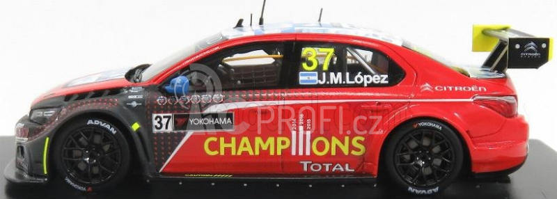 Spark-model Citroen C-elysee Wtcc N 37 3rd R2 Race Of Qatar 2016 Jose Maria Lopez 1:43 Red
