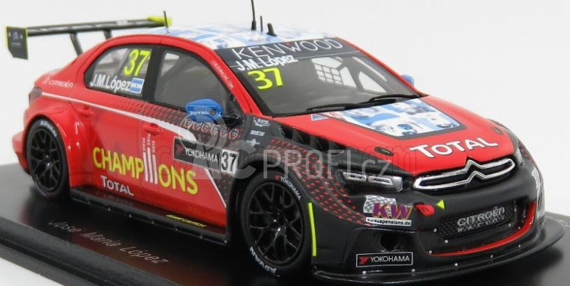 Spark-model Citroen C-elysee Wtcc N 37 3rd R2 Race Of Qatar 2016 Jose Maria Lopez 1:43 Red