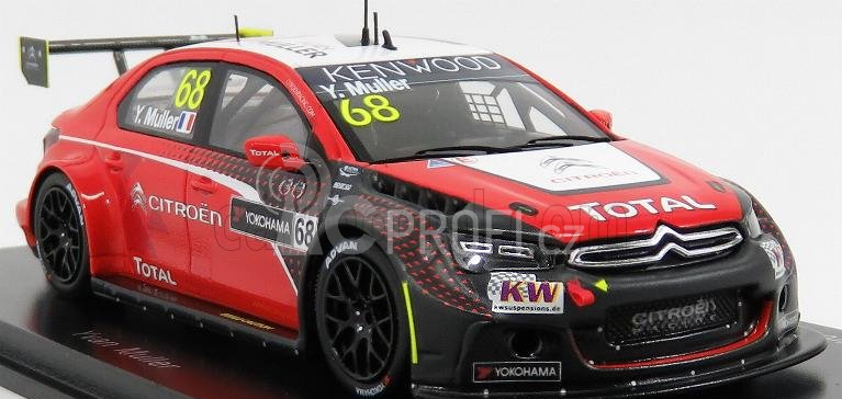 Spark-model Citroen C-elysee Wtcc N 68 Winner R2 Race Of Japan 2016 Yvan Muller 1:43 Red