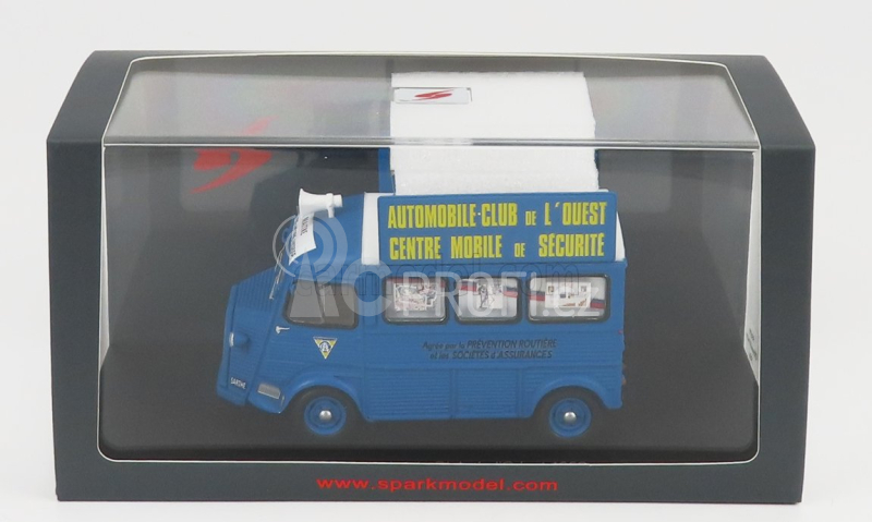 Spark-model Citroen Hy Automobile Club De L'ouest 1958 1:43 Světle Modrá Bílá
