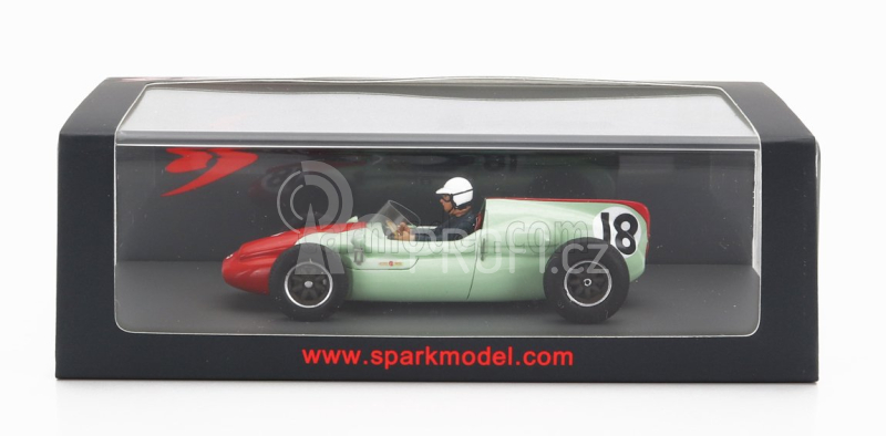 Spark-model Cooper F1  T51 N 18 4th Monaco Gp 1960 T.brooks 1:43 Zelená Červená