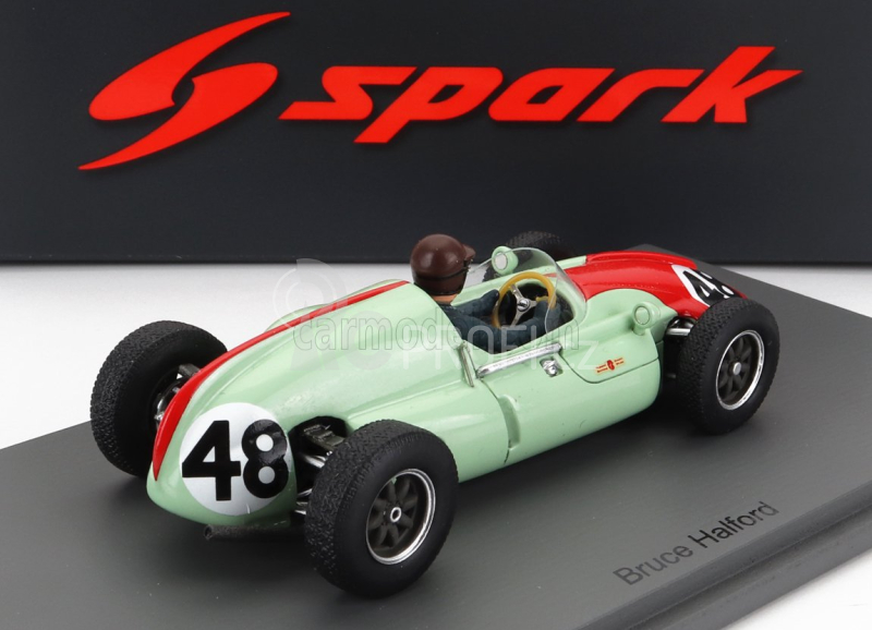 Spark-model Cooper F1  T51 N 48 France Gp 1960 B.halford 1:43 Červené Světlo Zelené
