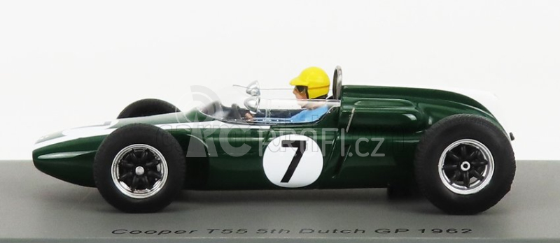 Spark-model Cooper F1  T55 N 7 Dutch Gp 1962 T.maggs 1:43 Zelená Bílá