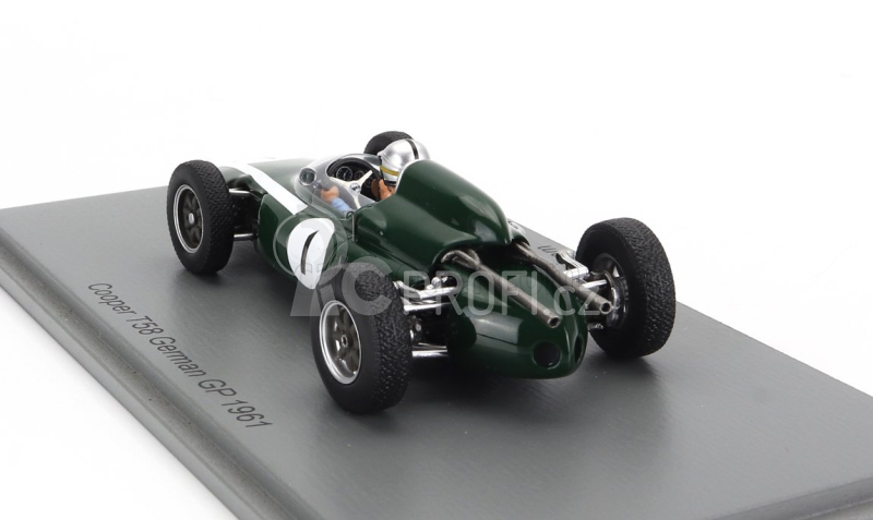 Spark-model Cooper F1  T58 N 1 Germany Gp 1961 J.brabham 1:43 Blue