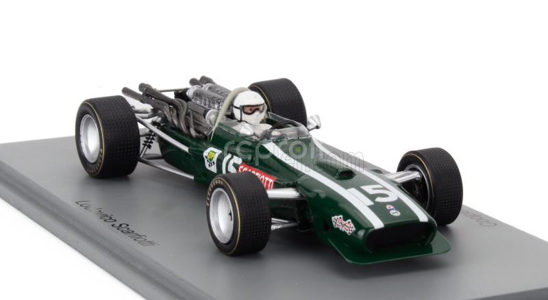 Spark-model Cooper F1  T86 N 15 South Africa Gp 1968 Ludovico Scarfiotti 1:43 Zelená Bílá