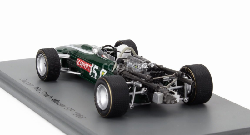 Spark-model Cooper F1  T86 N 15 South Africa Gp 1968 Ludovico Scarfiotti 1:43 Zelená Bílá