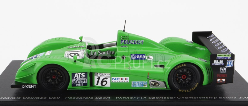 Spark-model Courage C60 Team Pescarolo Sport N 16 Winner Fia Sportscar Estoril 2003 J.c.bouillon - S.sarrazin 1:43 Zelená
