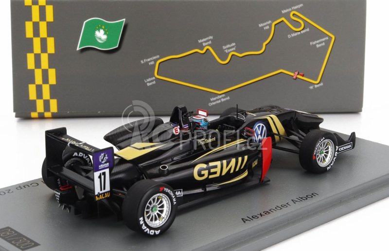 Spark-model Dallara F3  Team Signature N 17 Macau Gp International Cup 2015 Alexander Albon 1:43 Black