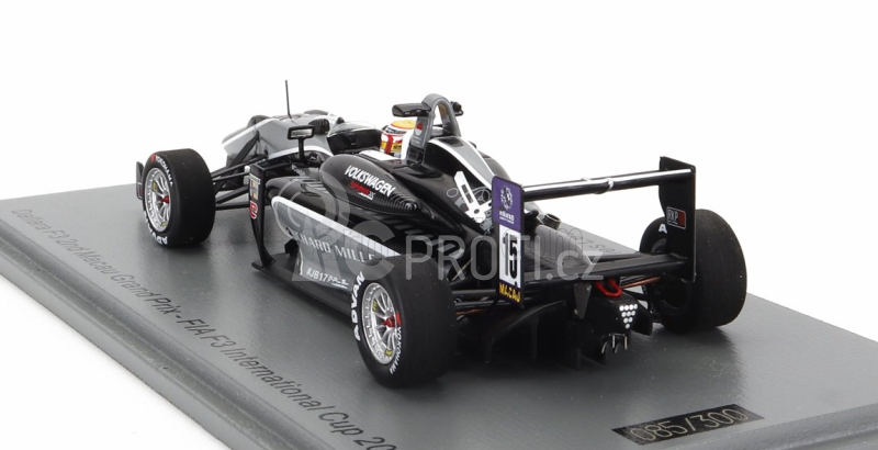Spark-model Dallara F3  Team Van Amersfoort Racing N 15 2nd Macau Gp International Cup 2015 Charles Leclerc 1:43 Black