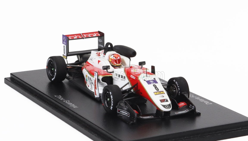 Spark-model Dallara F312 N 8 Macau F3 Race 2 2017 Guanyu Zhou 1:43 Bílá Červená