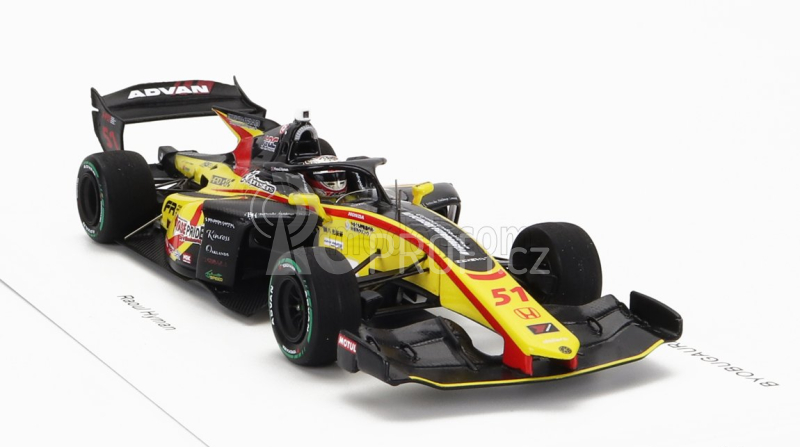 Spark-model Dallara Sf23 Honda M-tec Hr-417e Team B-max Racing N 51 Super Formula Season 2023 Raoul Hyman 1:43 Žlutá Červená Černá