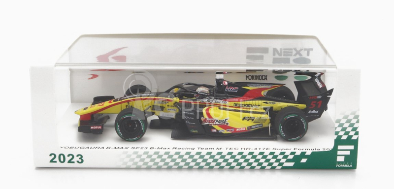 Spark-model Dallara Sf23 Honda M-tec Hr-417e Team B-max Racing N 51 Super Formula Season 2023 Raoul Hyman 1:43 Žlutá Červená Černá