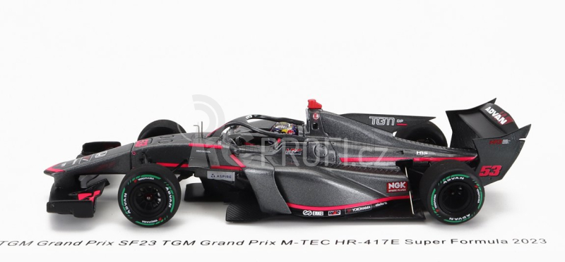 Spark-model Dallara Sf23 Honda M-tec Hr-417e Team Tgm Grand Prix N 53 Super Formula Season 2023 Toshiki Oyu 1:43 Šedá Červená