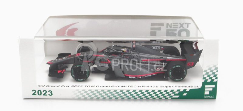 Spark-model Dallara Sf23 Honda M-tec Hr-417e Team Tgm Grand Prix N 53 Super Formula Season 2023 Toshiki Oyu 1:43 Šedá Červená