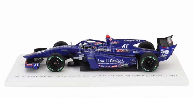 Spark-model Dallara Sf23 Hr-417-e M-tec Team B-max Racing N 50 Super Formula Season 2024 Iori Kumura 1:43 Modrá Černá