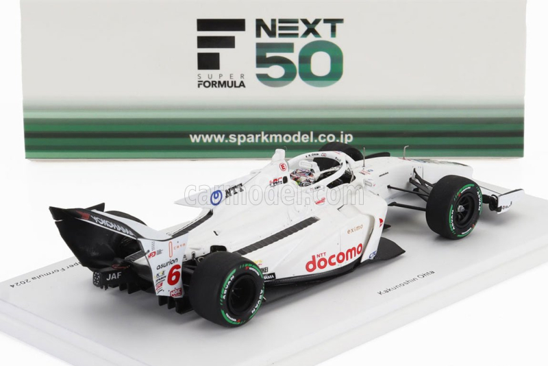 Spark-model Dallara Sf23 Hr-417-e M-tec Team Dandelion Racing N 6 Super Formula Season 2024 Kukunoshin Ohta 1:43 Bílá