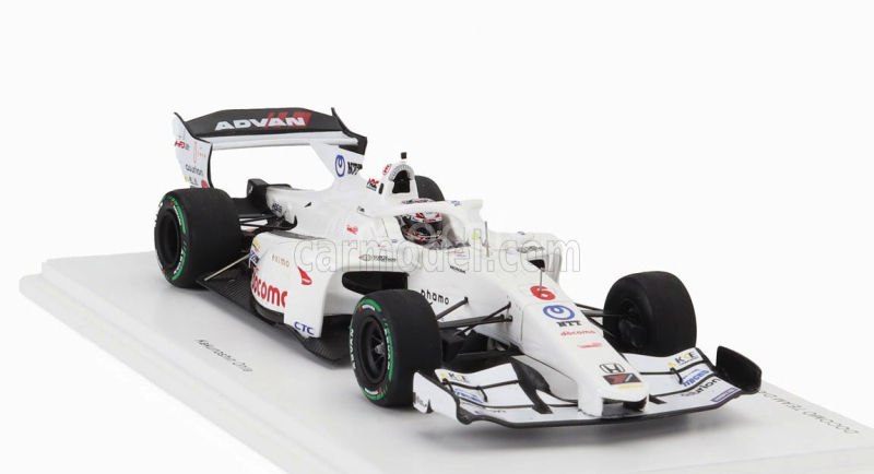 Spark-model Dallara Sf23 Hr-417-e M-tec Team Dandelion Racing N 6 Super Formula Season 2024 Kukunoshin Ohta 1:43 Bílá