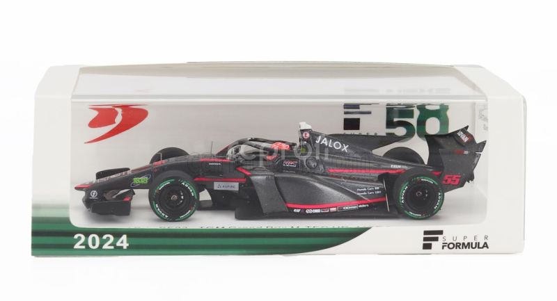 Spark-model Dallara Sf23 Hr-417-e M-tec Team Tgm Grand Prix N 55 Super Formula Season 2024 Nobuhanu Matsushita 1:43 Černá Červená