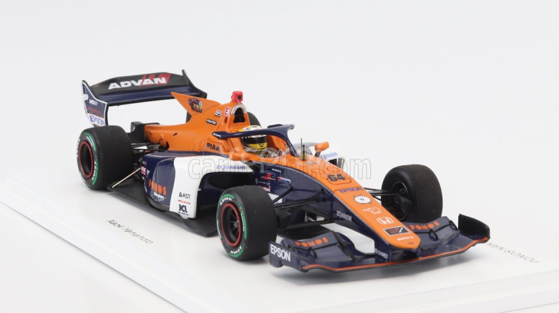 Spark-model Dallara Sf23 Hr-417-e Team Ponos Nakajima Racing M-tec N 64 Super Formula Season 2024 Naoki Yamamoto 1:43 Oranžová Bílá Modrá
