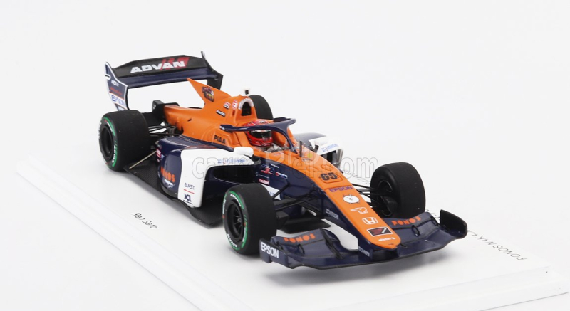 Spark-model Dallara Sf23 Hr-417-e Team Ponos Nakajima Racing M-tec N 65 Super Formula Season 2024 Ren Sato 1:43 Oranžová Bílá Modrá