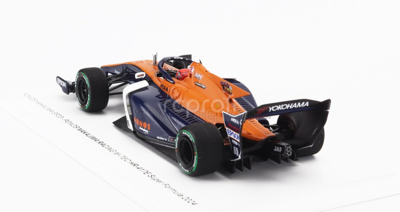 Spark-model Dallara Sf23 Hr-417-e Team Ponos Nakajima Racing M-tec N 65 Super Formula Season 2024 Ren Sato 1:43 Oranžová Bílá Modrá