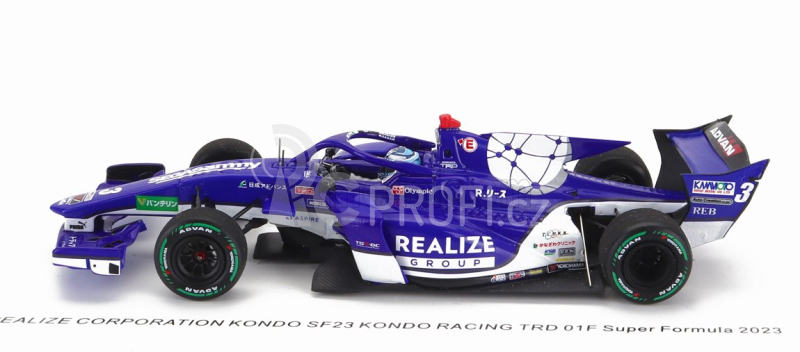 Spark-model Dallara Sf23 Toyota Trd01f Team Kondo Racing N 3 Super Formula Season 2023 Kenta Yamashita 1:43 Modrá Bílá