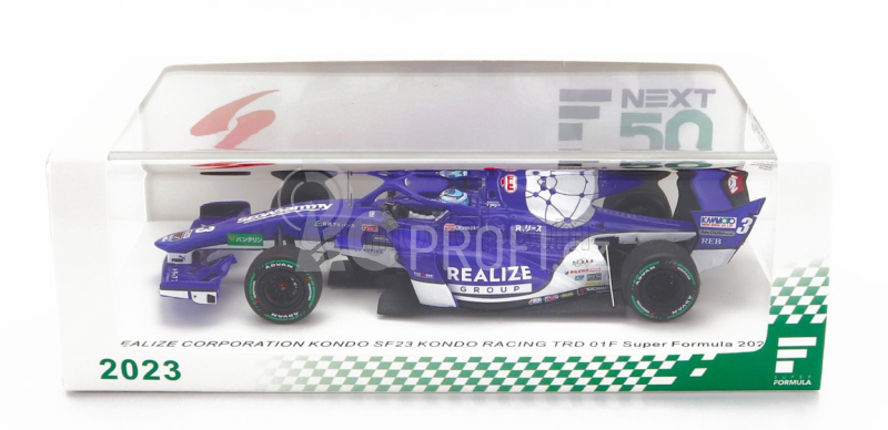 Spark-model Dallara Sf23 Toyota Trd01f Team Kondo Racing N 3 Super Formula Season 2023 Kenta Yamashita 1:43 Modrá Bílá