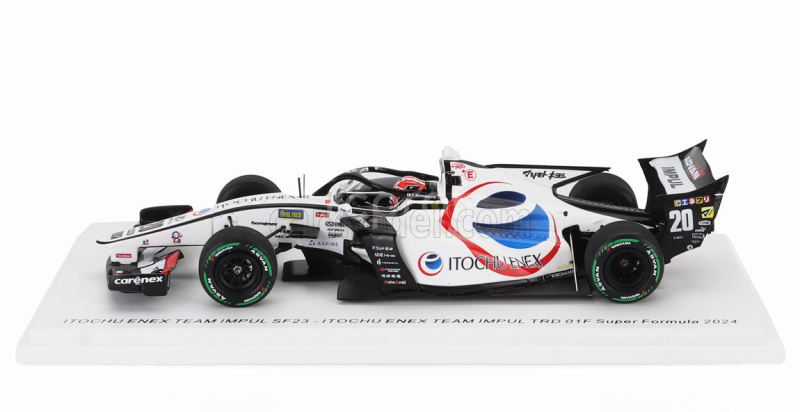 Spark-model Dallara Sf23 Trd 01f Team Enex Impul N 20 Super Formula Season 2024 Yuji Kunimoto 1:43 Bílá Černá Červená