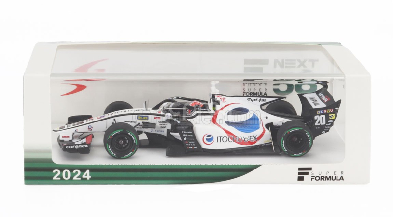 Spark-model Dallara Sf23 Trd 01f Team Enex Impul N 20 Super Formula Season 2024 Yuji Kunimoto 1:43 Bílá Černá Červená