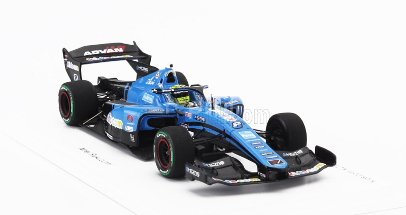 Spark-model Dallara Sf23 Trd 01f Team Kids Com Kcmg Cayman N 8 Super Formula Season 2024 Nirei Fukuzumi 1:43 Světle Modrá Černá