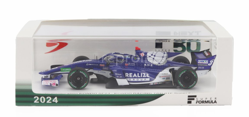 Spark-model Dallara Sf23 Trd 01f Team Realize Corporation Kondo Racing N 3 Super Formula Season 2024 Kenta Yamashita 1:43 Modrá Bílá