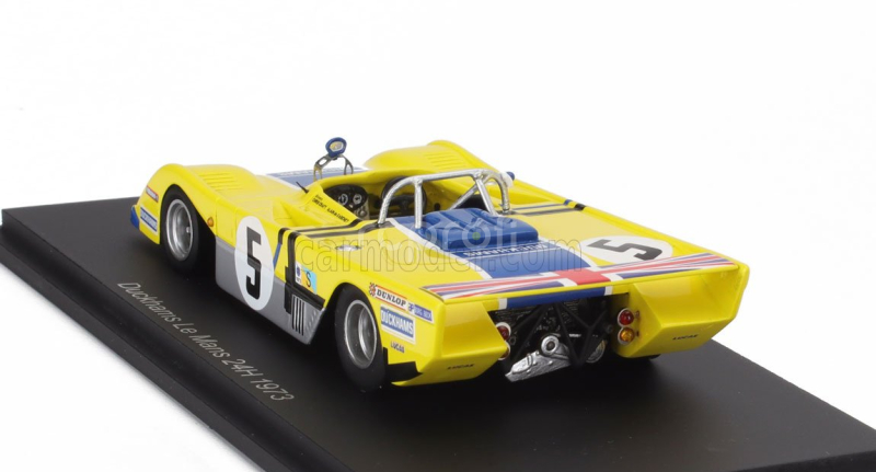 Spark-model Duckhams Lm72 3.0l V8 Team Duckhams Oil Motor Racing N 5 24h Le Mans 1973 Alain De Cadenet - Chris Craft 1:43 Žlutá Modrá