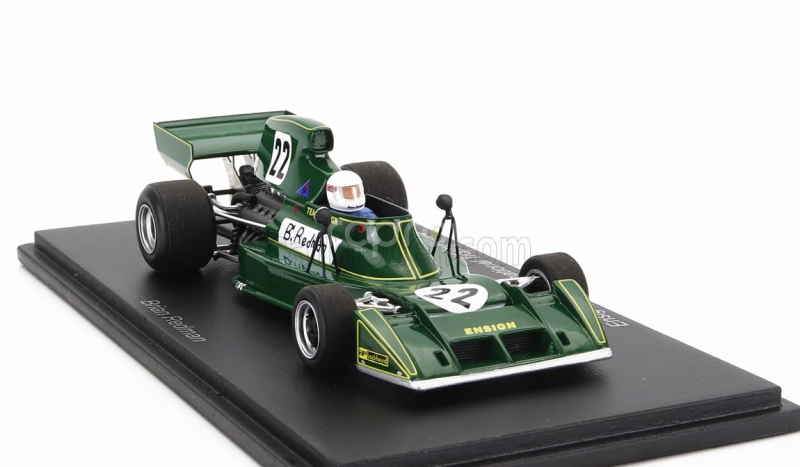 Spark-model Ensign F1  N174 N 22 International Trophy 1974 Brian Redman 1:43 Zelená