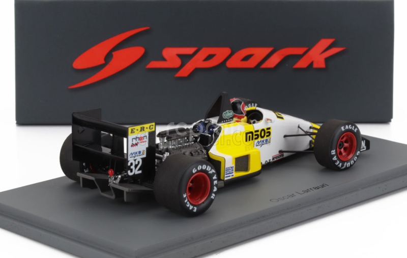 Spark-model Eurobrun F1  Er188 N 32 Australian Gp 1988 Oscar Larrauri 1:43 Žlutá Bílá Černá