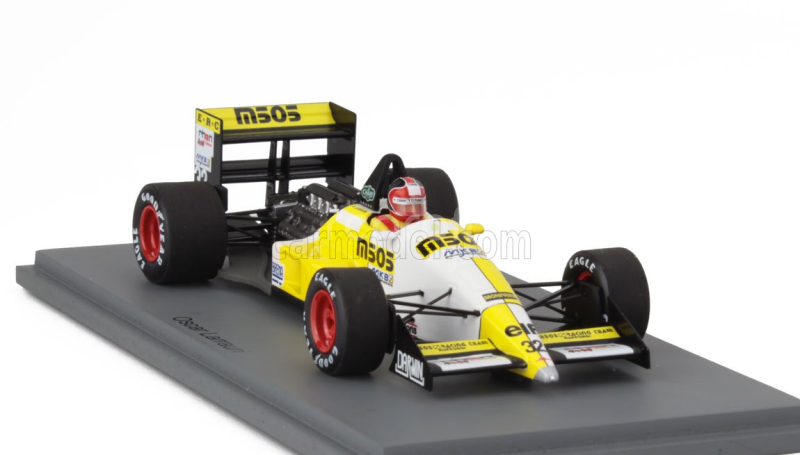 Spark-model Eurobrun F1  Er188 N 32 Australian Gp 1988 Oscar Larrauri 1:43 Žlutá Bílá Černá