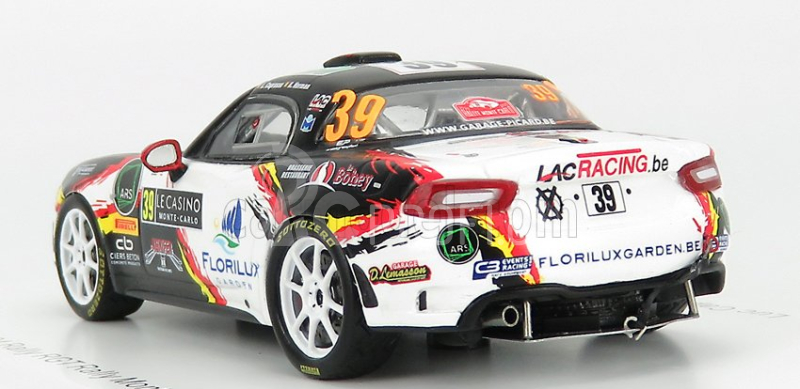 Spark-model Fiat 124 Abarth Rgt Team Lac Racing N 39 Rally Montecarlo 2020 L.caprasse - R.herman 1:43 Černá Bílá Červená