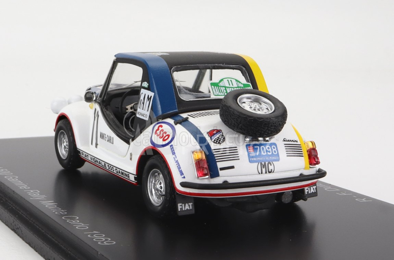Spark-model Fiat 500 Amine N 11 Rally Montecarlo 1969 R.f.dulbecco - Y.le Graverend 1:43 Bílá Černá