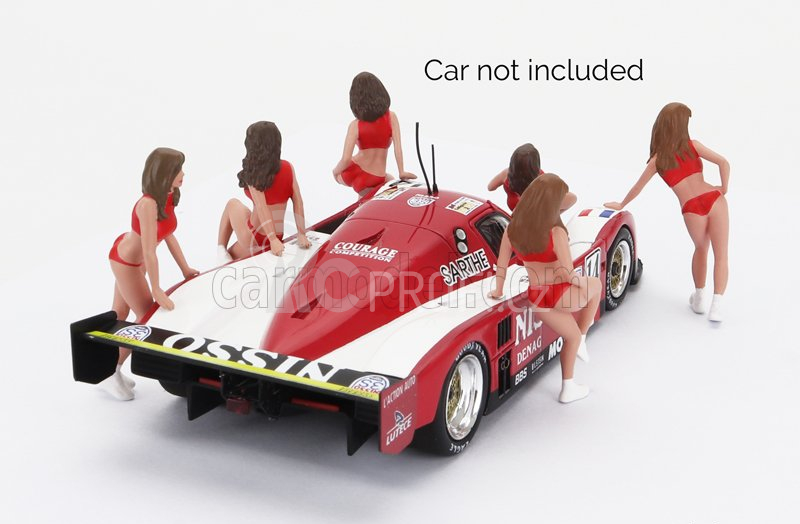 Spark-model Figures Set 6x Grid Girls 1990s 1:43 Růžová Červená