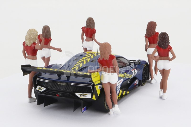 Spark-model Figures Set 6x Grid Girls 2000s 1:43 Růžová Červená Bílá