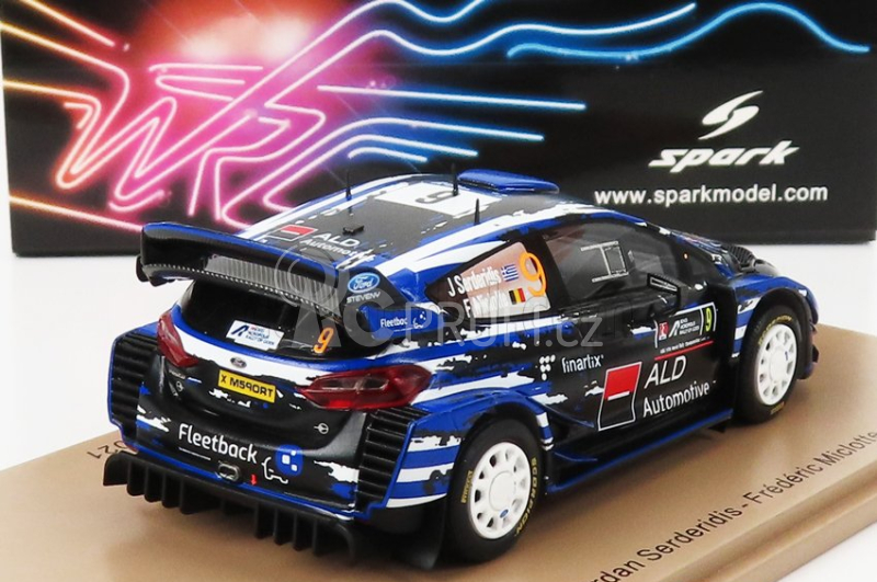 Spark-model Ford england Fiesta Wrc Team M-sport N 9 Rally Acropolis 2021 J.serderidis - F.miclotte 1:43 Modrá Černá