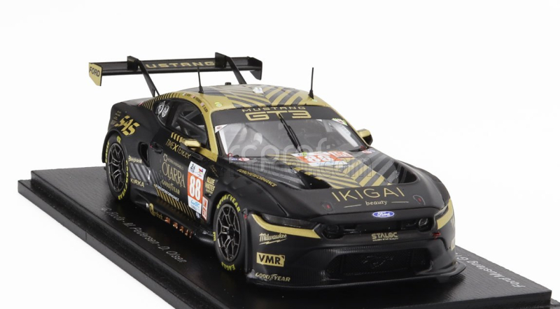 Spark-model Ford usa Mustang Gt3 Coyote 5.4l V8 Team Proton Competition N 88 3rd Lmgt3 Class 24h Le Mans 2024 Giorgio Roda - Mikkel Overgaard Pedersen - Dennis Olsen 1:43 Černé Zlato